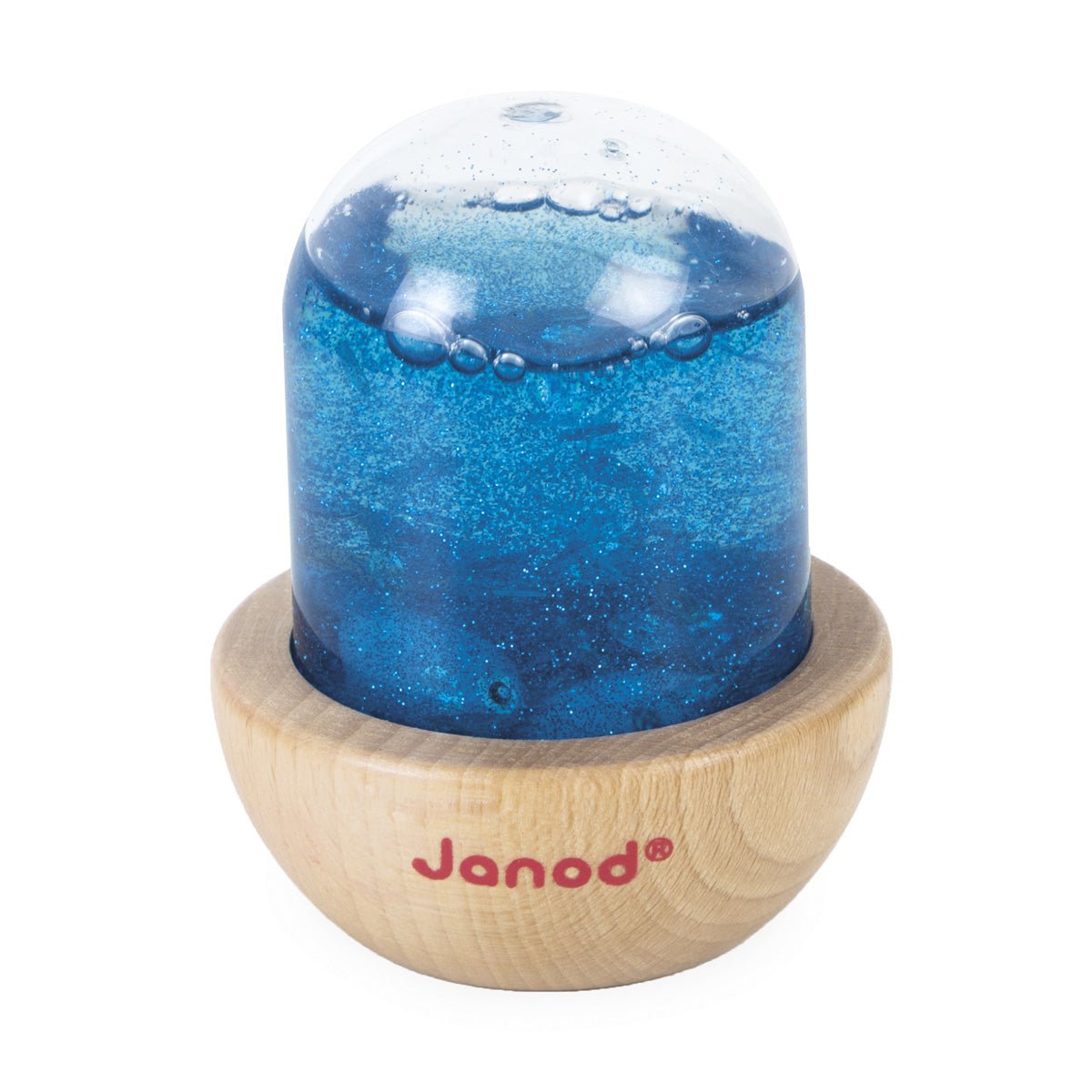 Janod - Janod - Sensorische ontdekbubbels met glitter - blauw - Playlaan