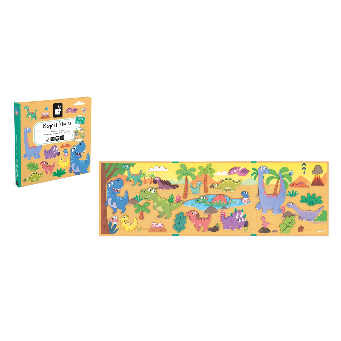 Janod - Magneti Stories - Dinosaurus - Playlaan