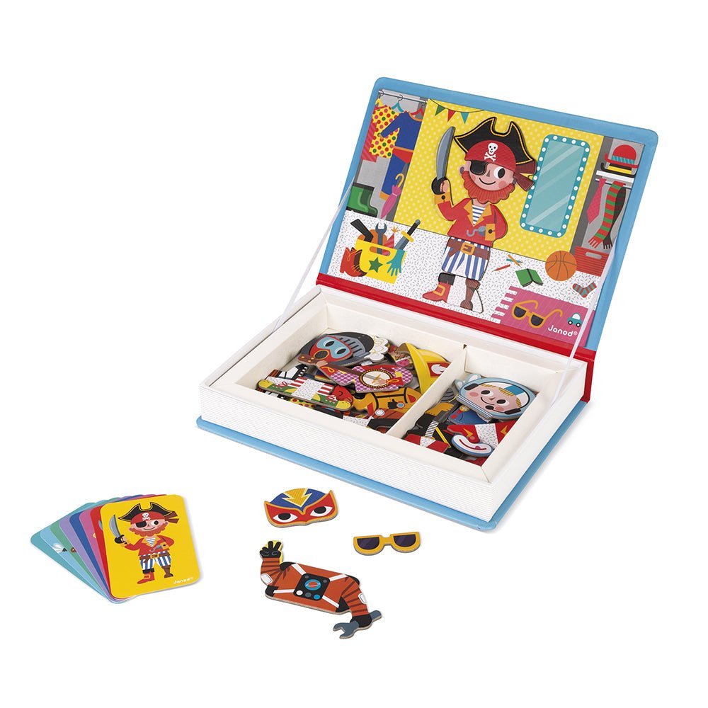 Janod - Magnetibook - Verkleedfeest jongens - Playlaan