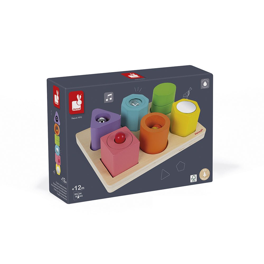 Janod - Vorm en geluid puzzel - Playlaan