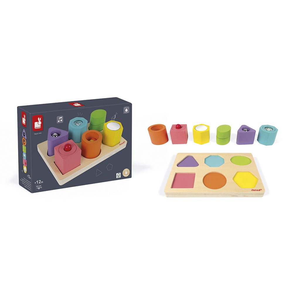 Janod - Vorm en geluid puzzel - Playlaan