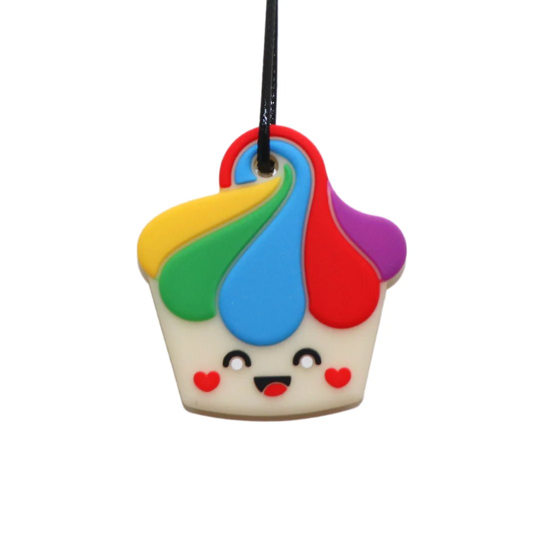 Jellystone Designs - Jellystone Designs - Kauwketting voor gemiddelde kauwbehoefte - Cupcake Regenboog - Playlaan