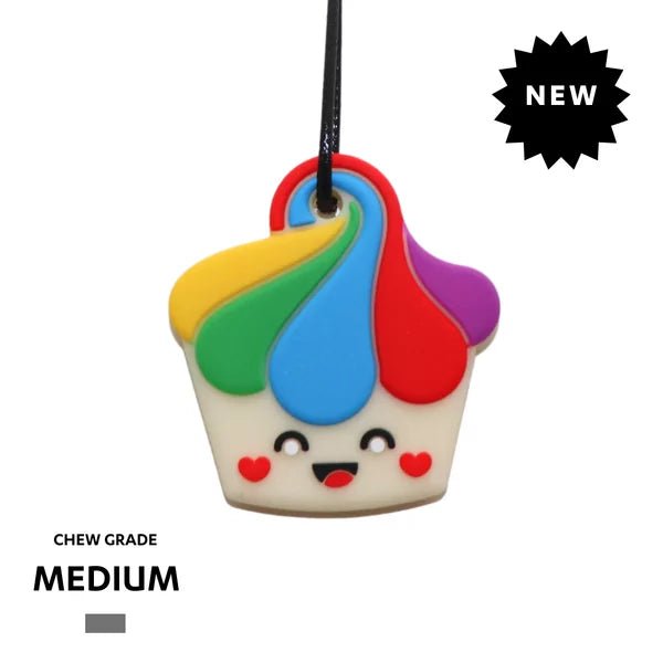 Jellystone Designs - Jellystone Designs - Kauwketting voor gemiddelde kauwbehoefte - Cupcake Regenboog - Playlaan
