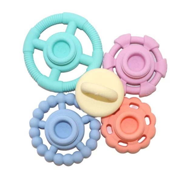 Jellystone Designs - Jellystone Designs - Sensorische stapelaar bijtspeelgoed - Pastel - Playlaan