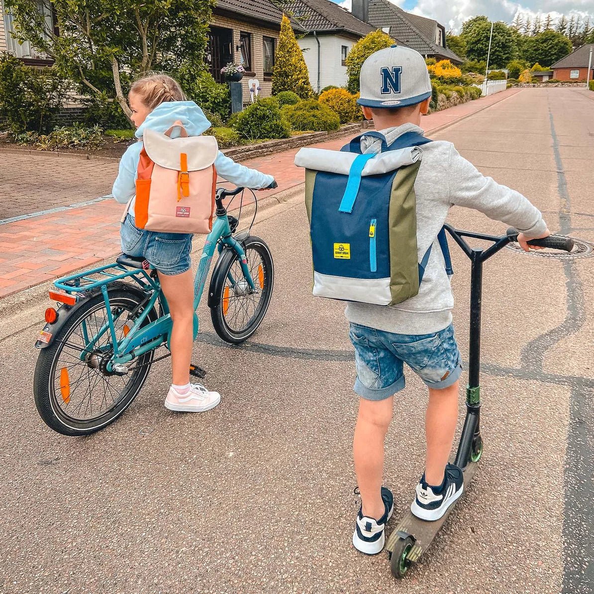 Johnny Urban - Johnny Urban - Junior Aaron Rugzak - Blauw Multi - Playlaan