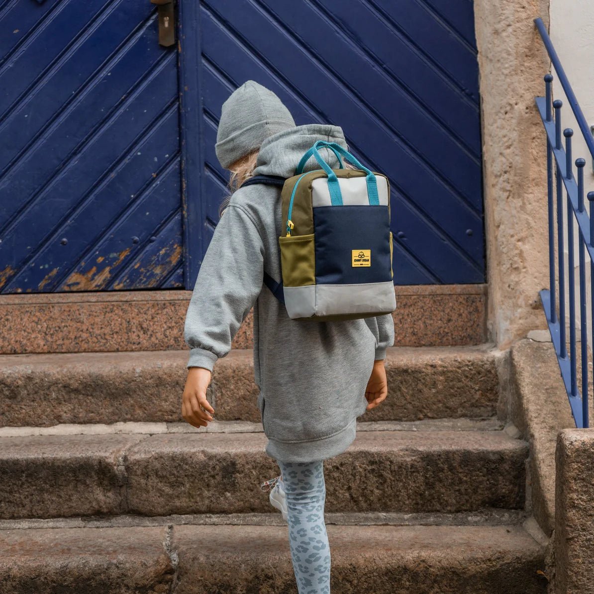 Johnny Urban - Johnny Urban - Rugzak Junior Linus - Blauw Multi - Playlaan