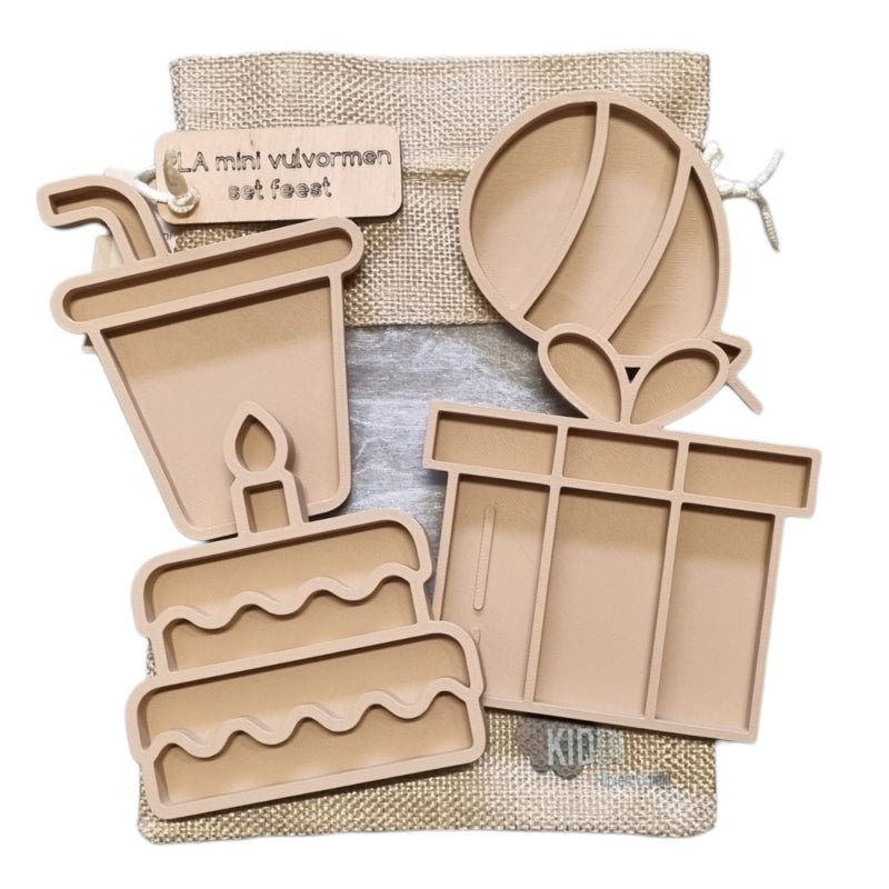 Kiddi - Kiddi - Vulvormen set feest PLA mini - Playlaan