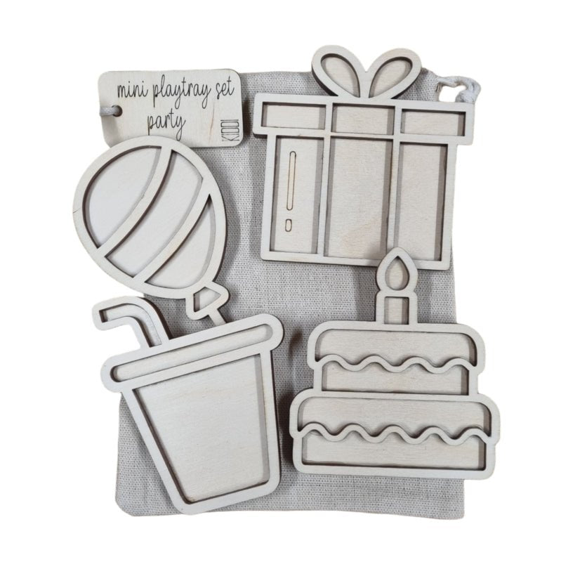 Kiddi - Mini playtray set Party - Playlaan