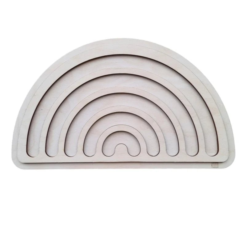 Kiddi - Vulvorm / speel tray Regenboog - medium - Playlaan