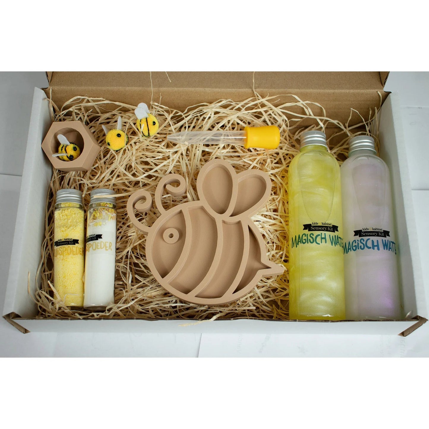 Kids Kabinet - Sensory Play Kit - Bij - Magisch Water | Bruispoeder set - Playlaan