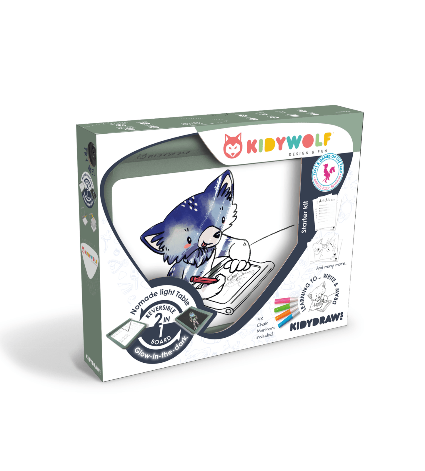 Kidywolf - KIDYDRAW-PRO Portable light tablet - Playlaan