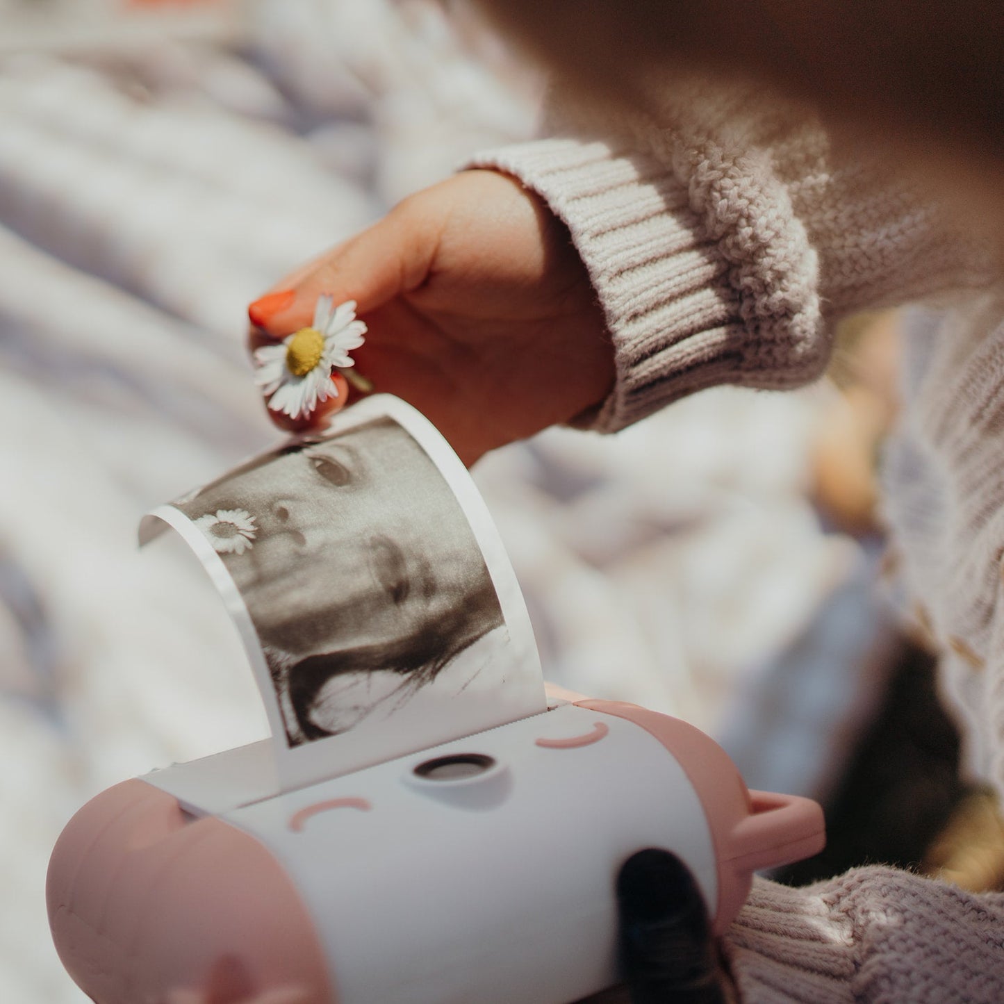 Kidywolf - KIDYPRINT Pink Instant camera with integrated thermal printing in black & white - Playlaan
