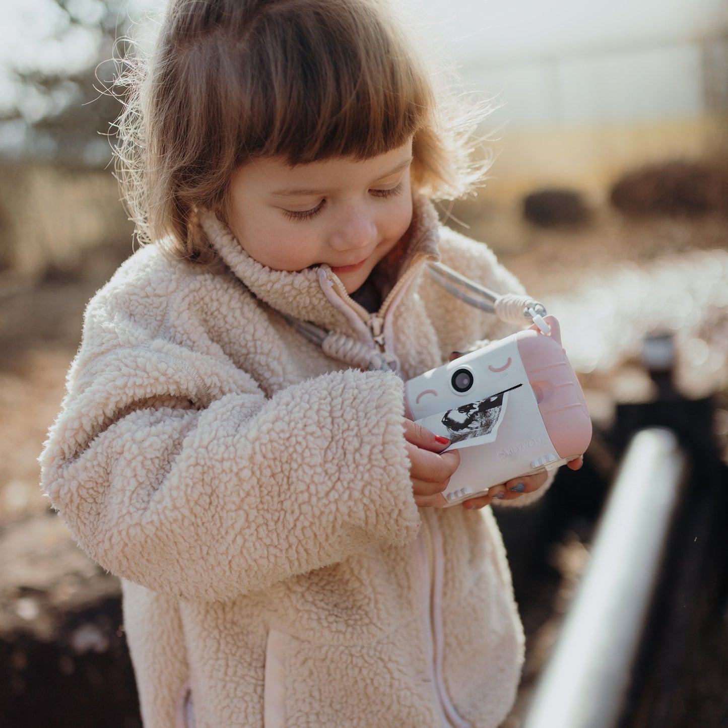 Kidywolf - KIDYPRINT Pink Instant camera with integrated thermal printing in black & white - Playlaan