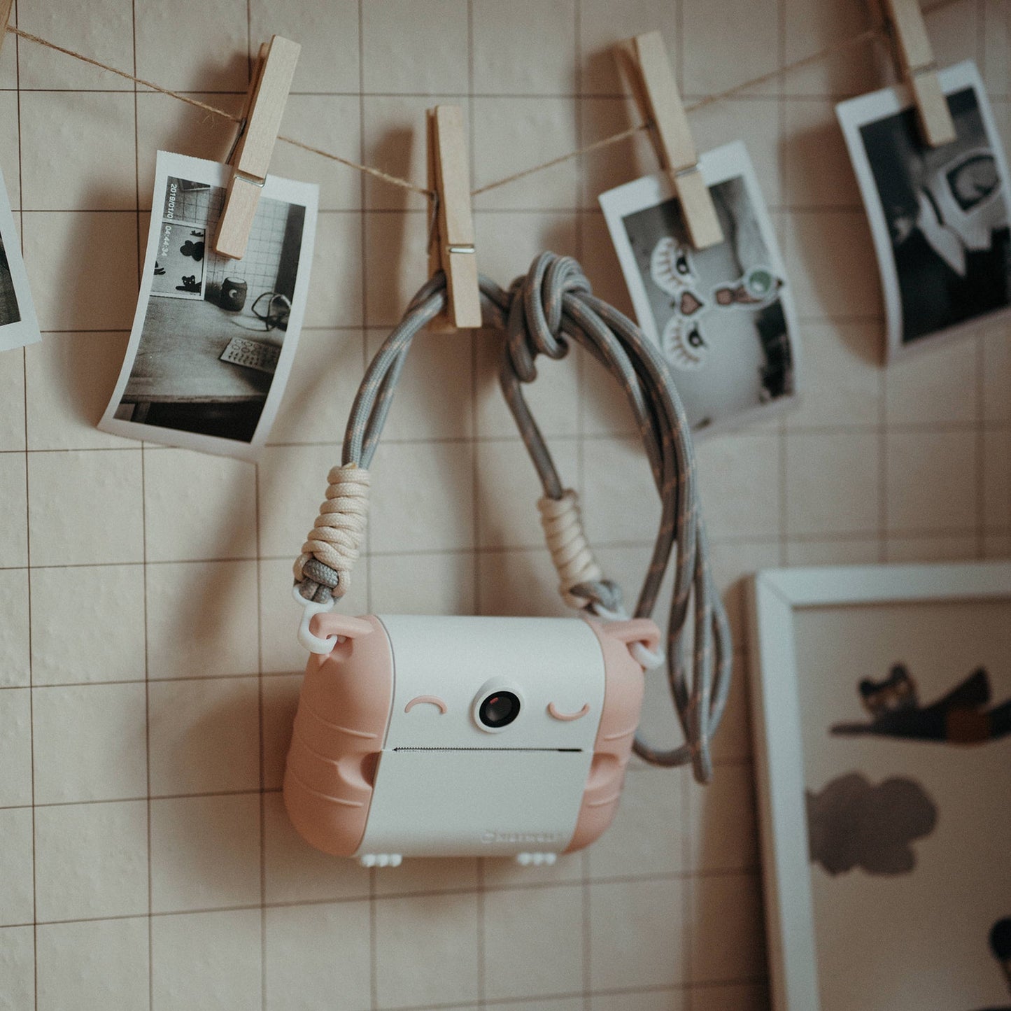 Kidywolf - KIDYPRINT Pink Instant camera with integrated thermal printing in black & white - Playlaan