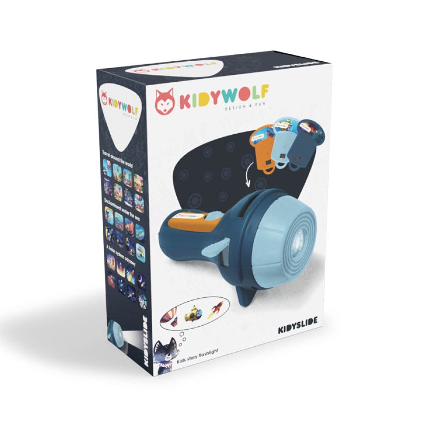 Kidywolf - Kidywolf - Verhalenzaklamp projector Kidyslide - Adventure - Playlaan