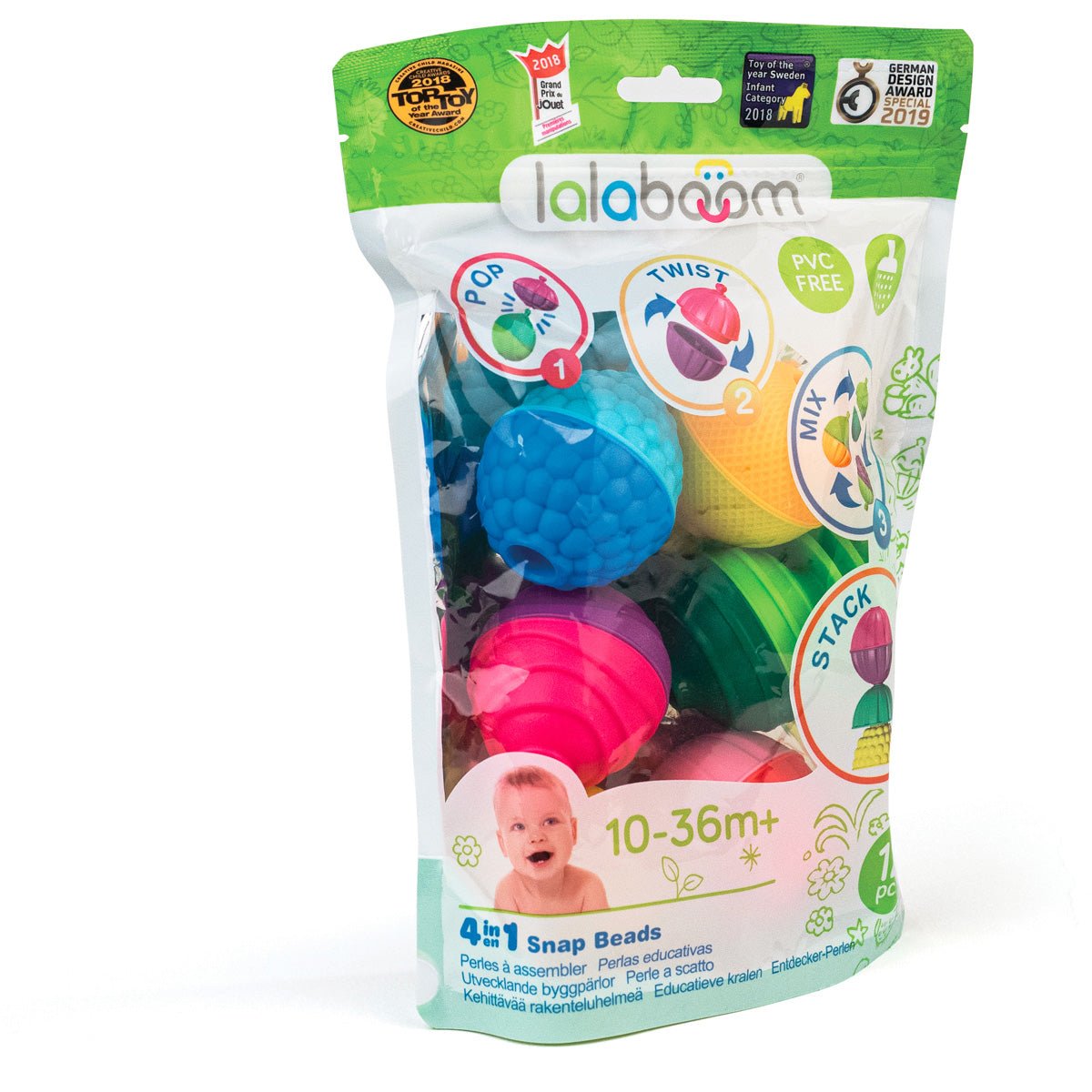 Lalaboom - Lalaboom - Educatieve kralen (12 st) - Playlaan