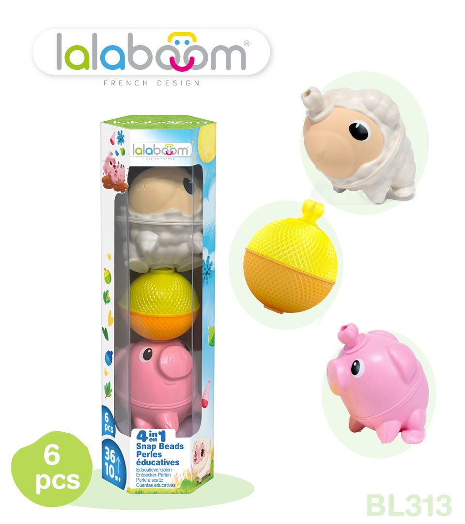 Lalaboom - Lalaboom - Set dieren (6 st) Schaap en Varken - Playlaan