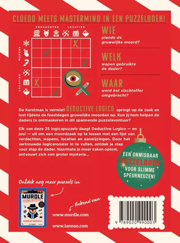 Lannoo - Merry Murdle - 25 fenomenaal feestelijke puzzels - Playlaan