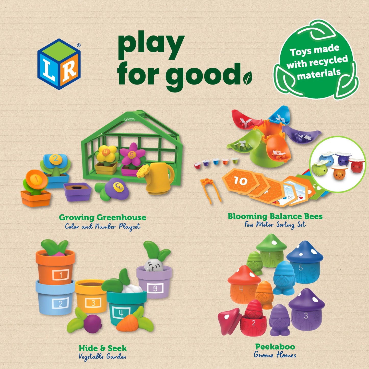 Learning Resources - Blooming Balance Bijen - Fijnmotor Sorteerspel - Playlaan