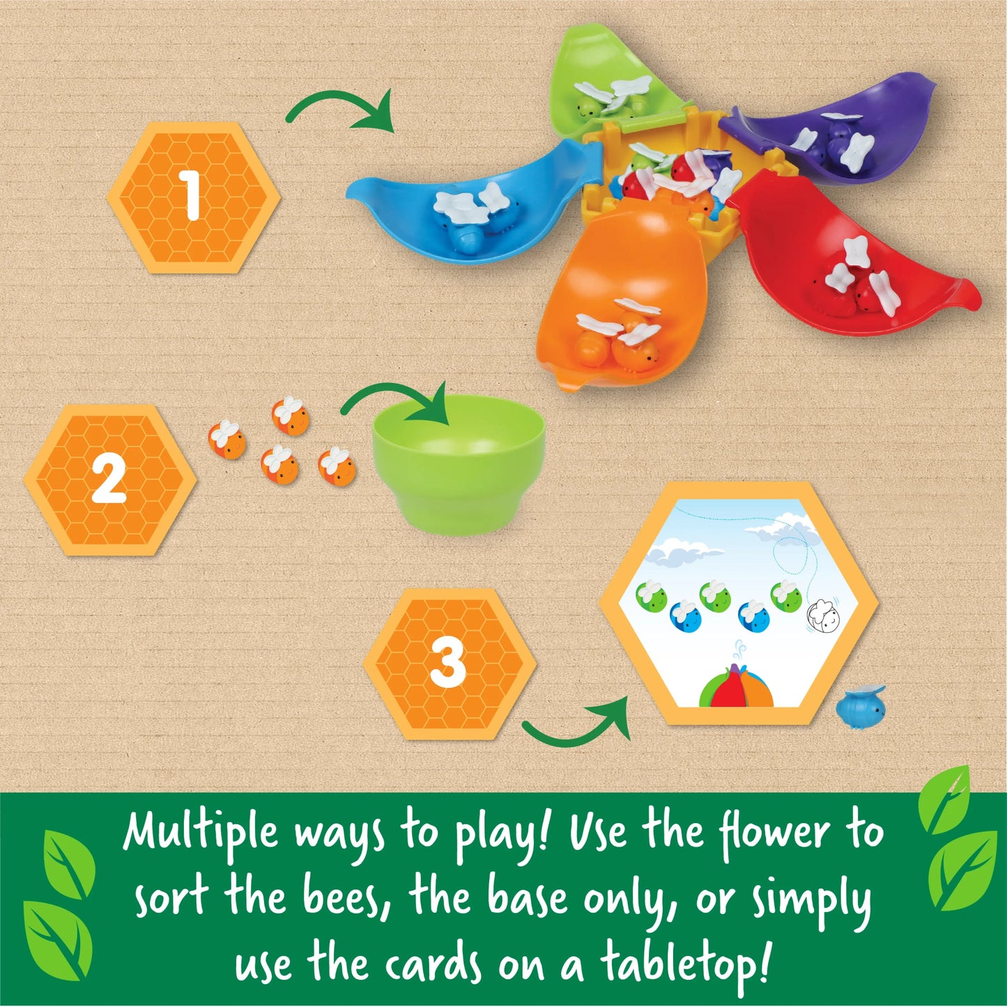 Learning Resources - Blooming Balance Bijen - Fijnmotor Sorteerspel - Playlaan