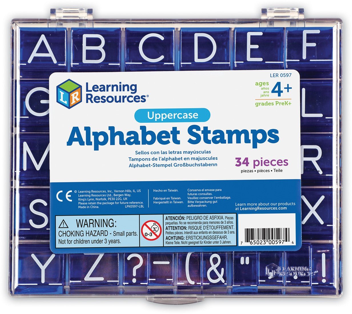 Learning Resources - Learning Resources - Hoofdletter alfabet stempelset - Playlaan