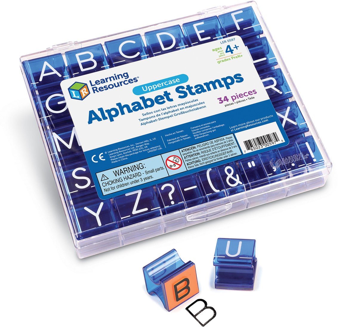 Learning Resources - Learning Resources - Hoofdletter alfabet stempelset - Playlaan