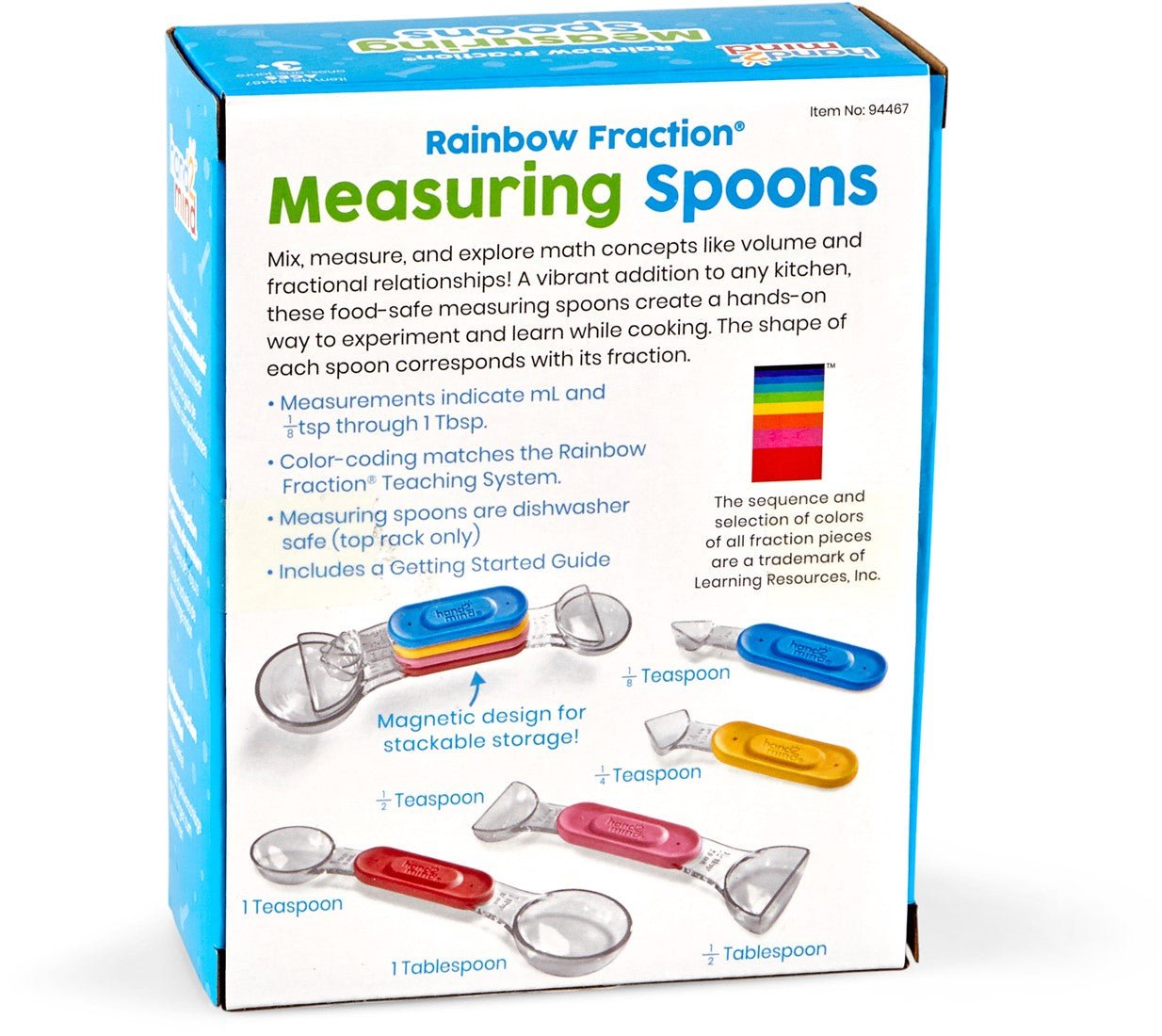 Learning Resources - Learning Resources - Regenboogfractie maatlepels - Playlaan