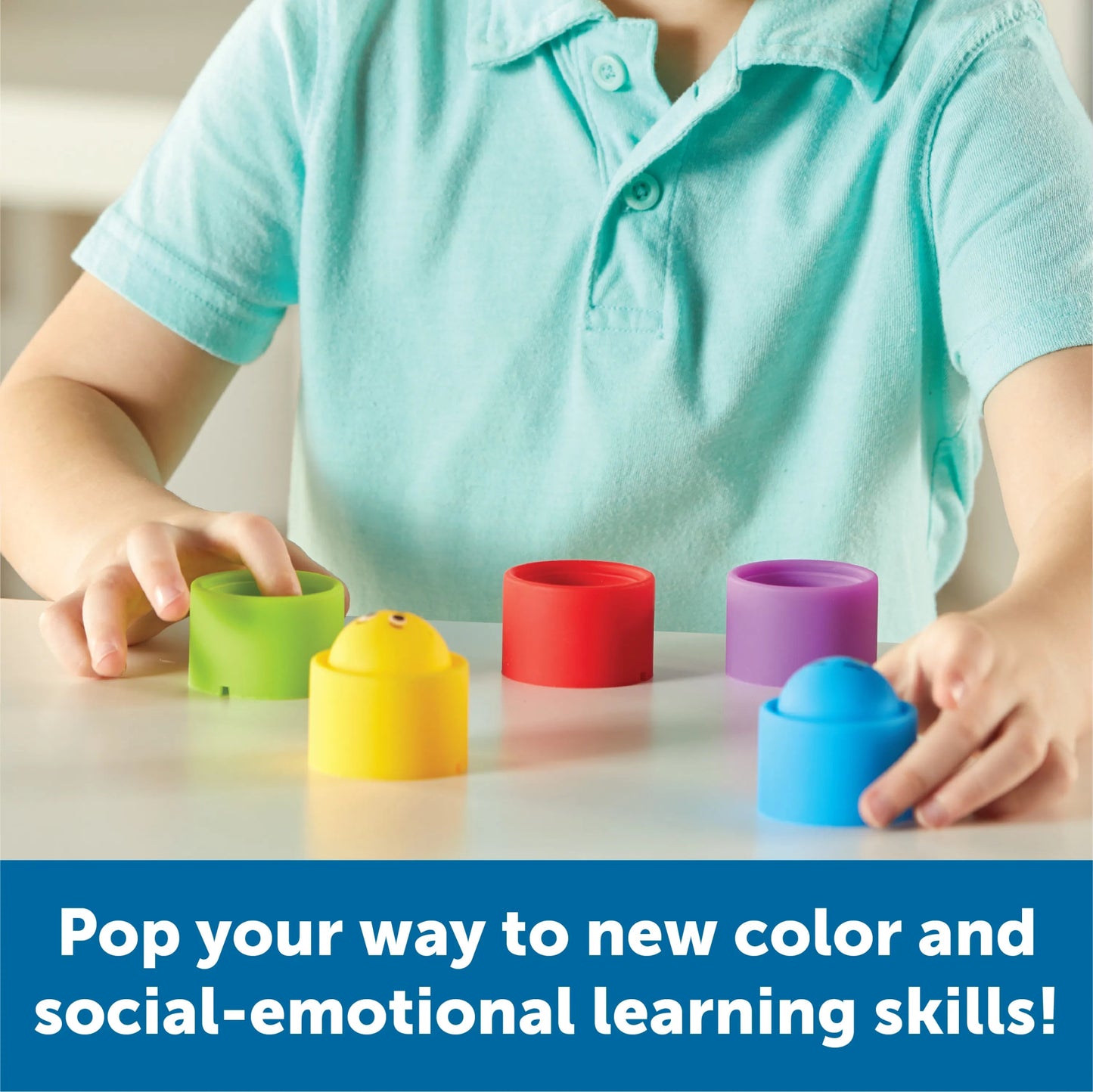 Learning Resources - Regenboog Emotie Fidget - Poppers - Playlaan