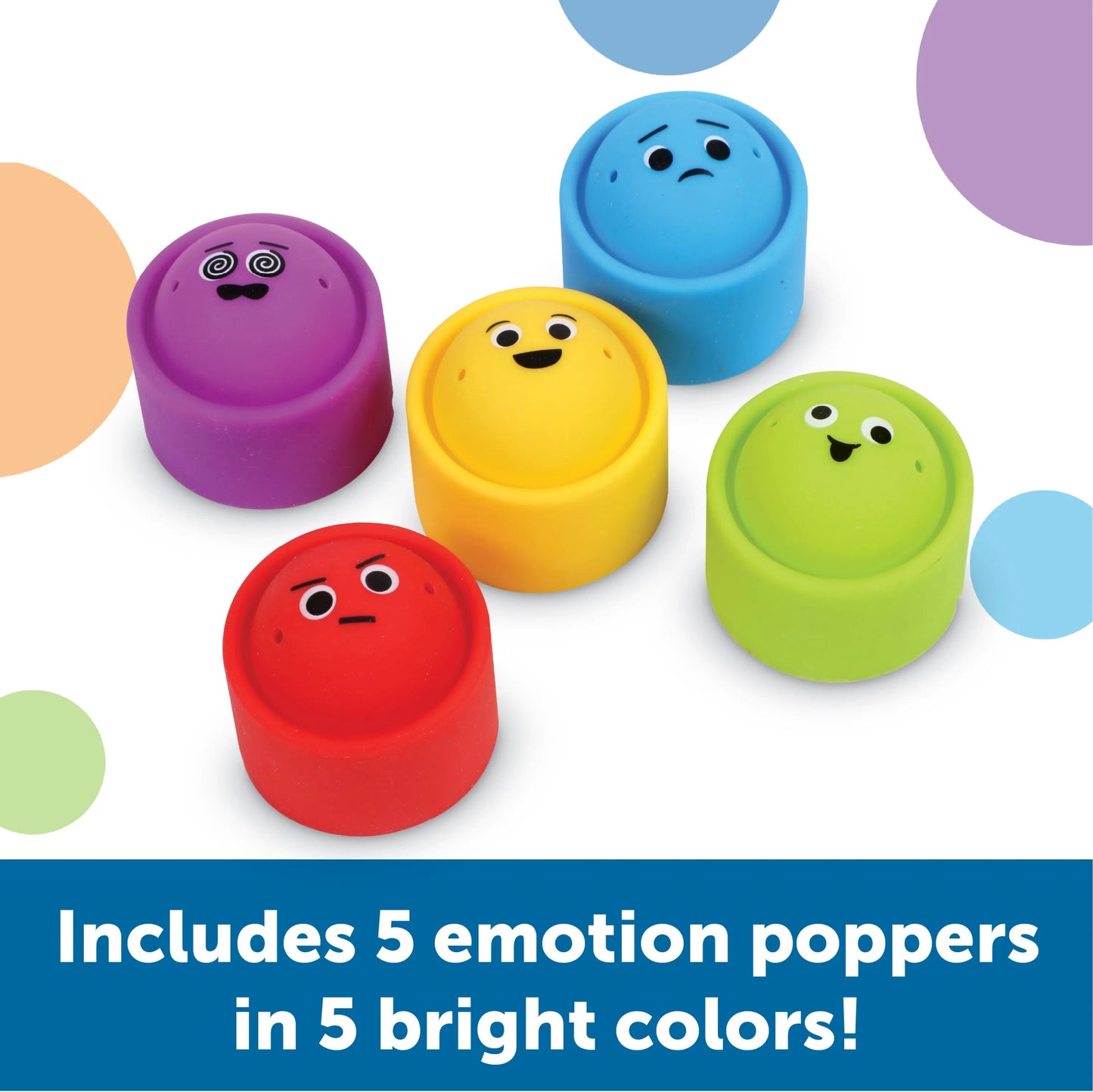 Learning Resources - Regenboog Emotie Fidget - Poppers - Playlaan