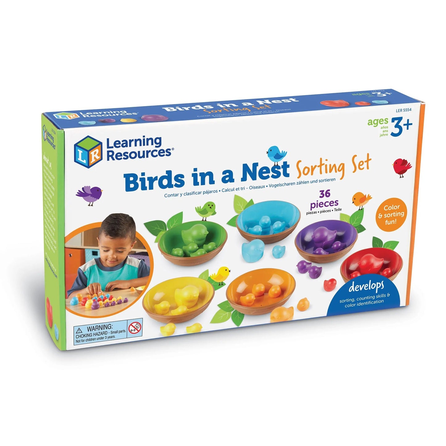Learning Resources - Vogels in een Nest - Sorteerset - Playlaan