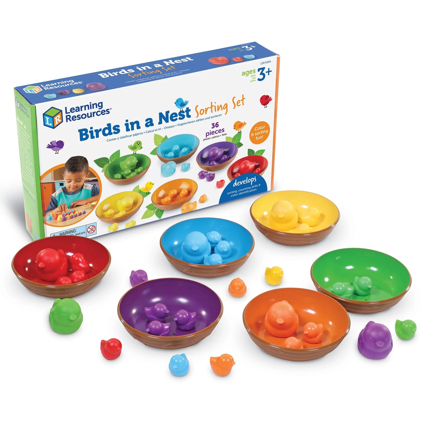 Learning Resources - Vogels in een Nest - Sorteerset - Playlaan