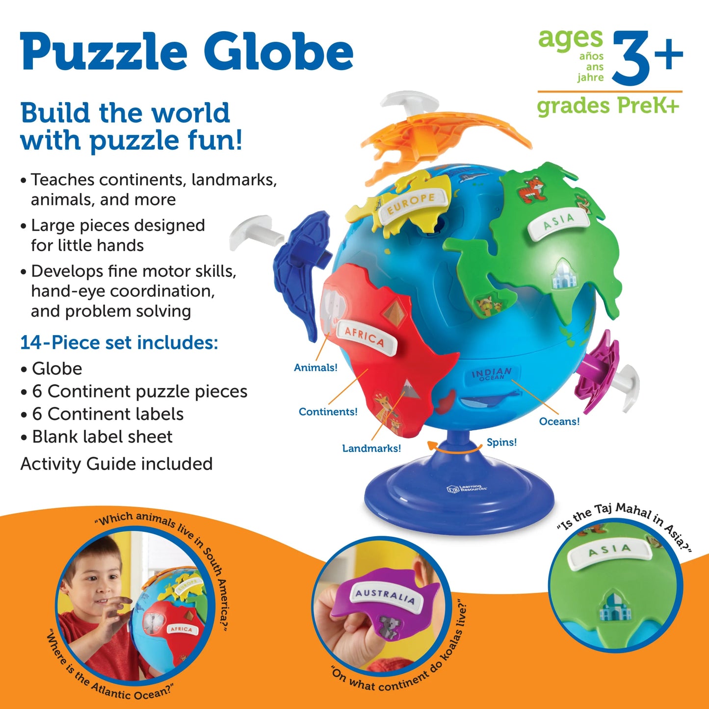 Learning Resources - Werelbol Puzzel Set - Playlaan