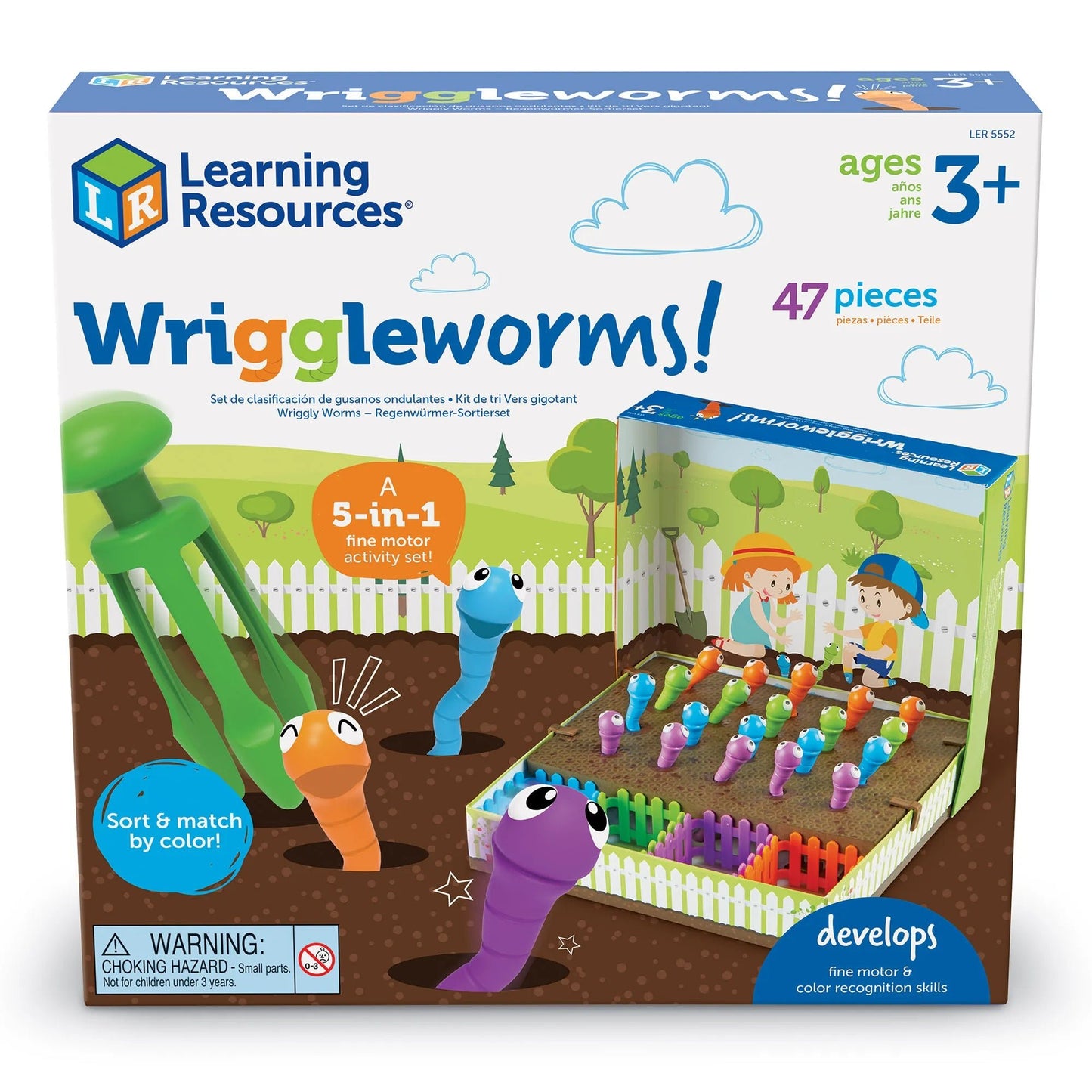 Learning Resources - Wrikkel Wormen - Fijnmotor Activiteitenset - Playlaan