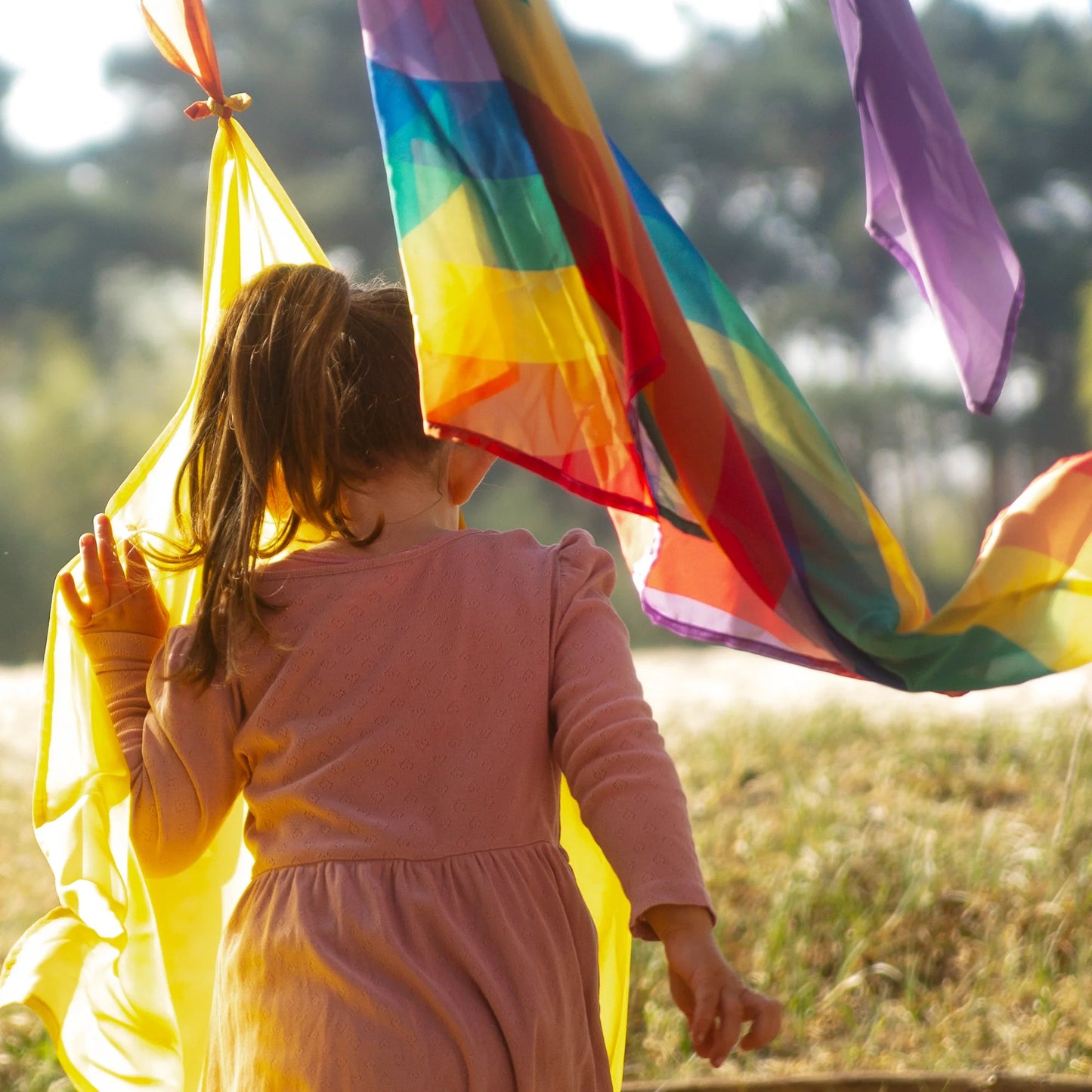 Little Botanic label - Little Botanic label - Playcycle speeldoek waves 65cm - Regenboog - Playlaan