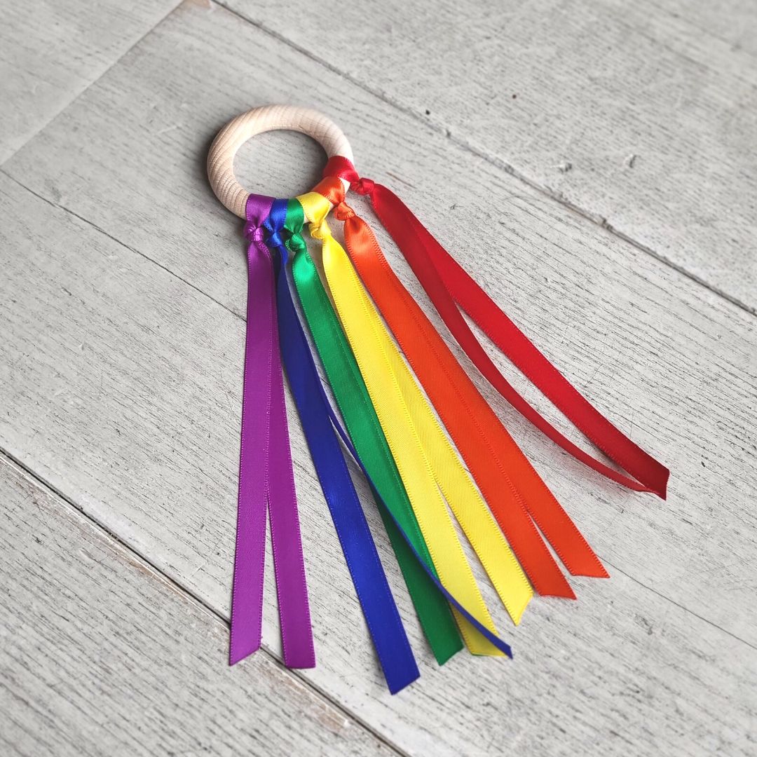 Little Botanic label - Sensorische Handvlieger - Regenboog - Playlaan