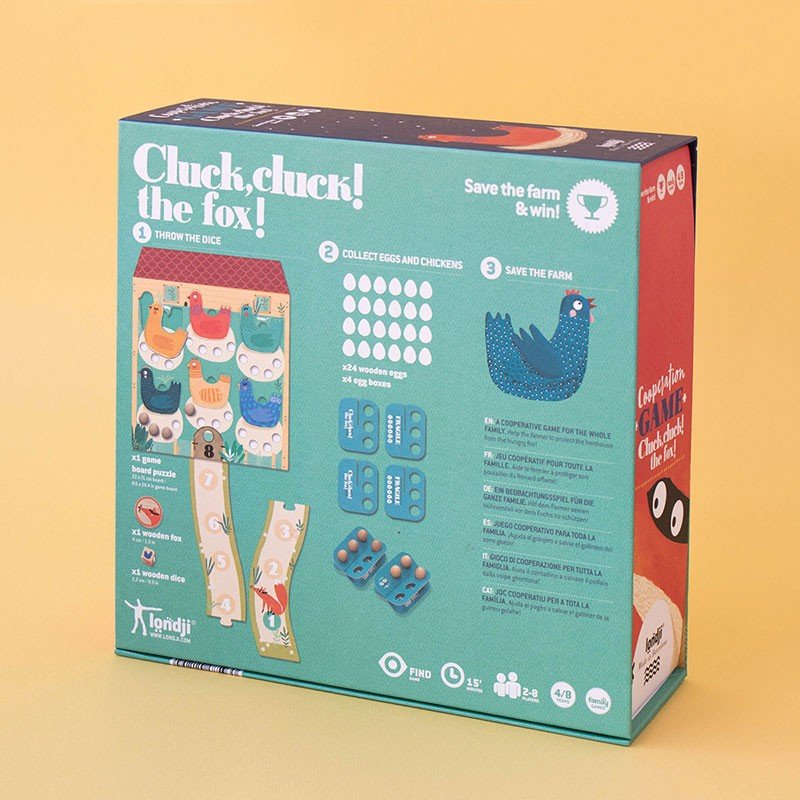Londji - Londji - Family Game - CLUCK,CLUCK! THE FOX! - Playlaan