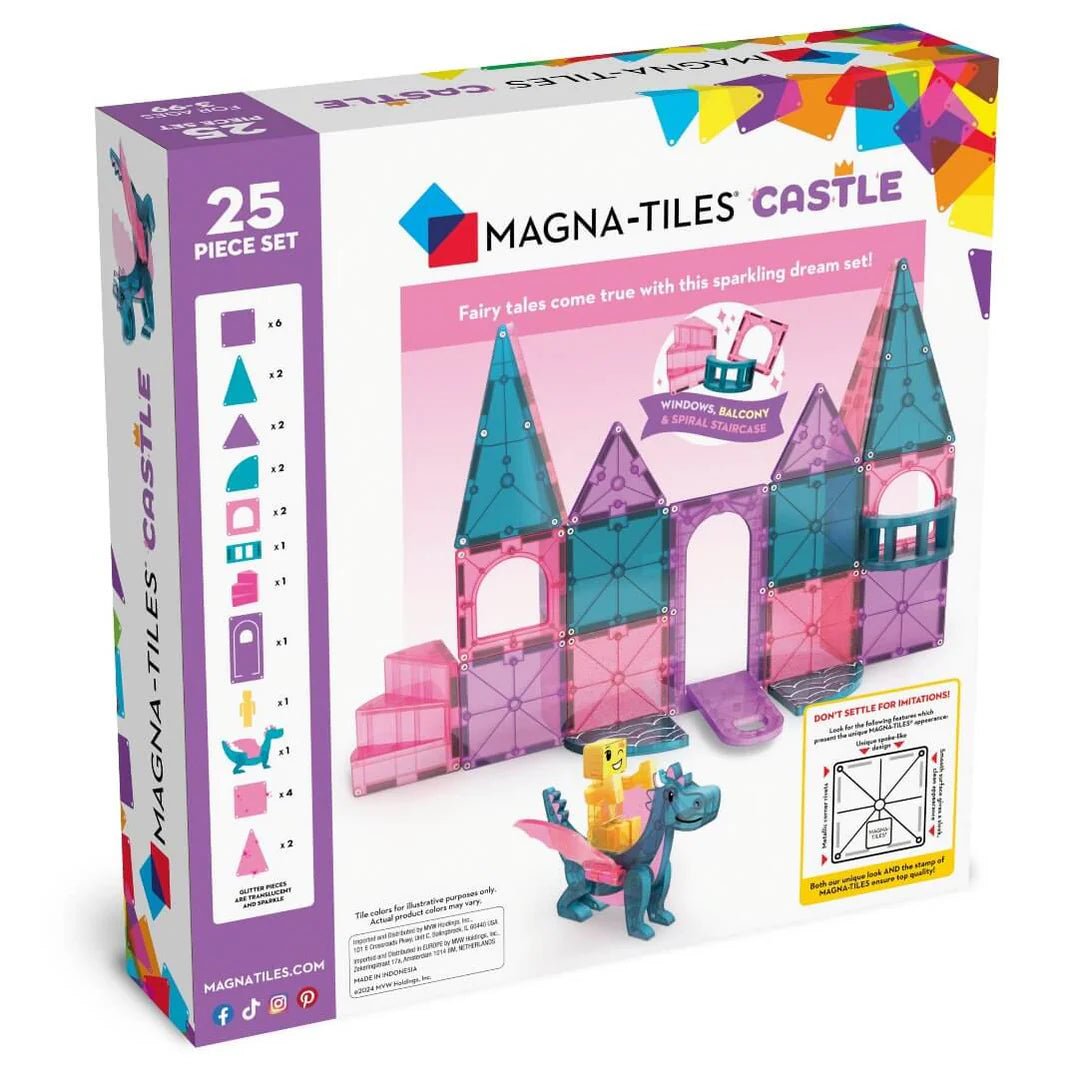 Magna - Tiles - MAGNA - TILES® CASTLE DLX + microMAGS - 25 piece - Playlaan