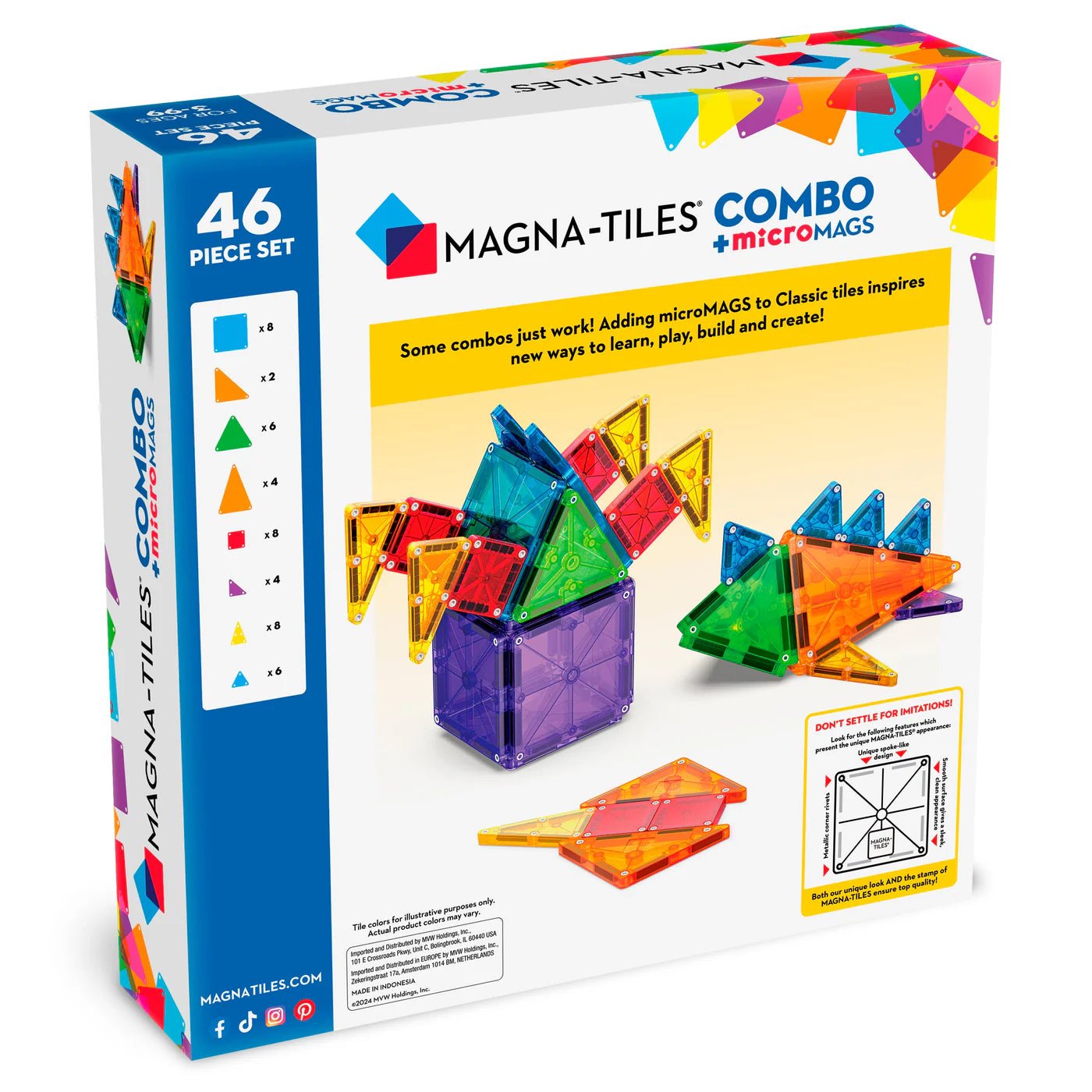 Magna - Tiles - MAGNA - TILES® Combo 62 Stuks - Playlaan