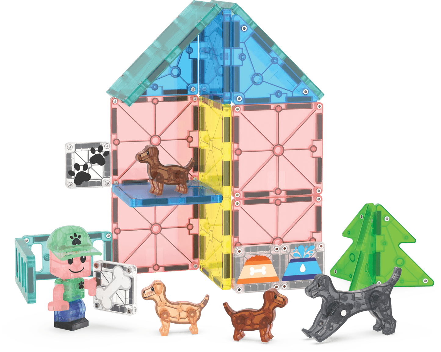 Magna - Tiles - Magna - Tiles Puppy Park 27 - delige set - Playlaan