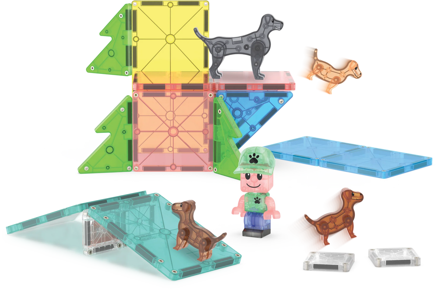 Magna - Tiles - Magna - Tiles Puppy Park 27 - delige set - Playlaan