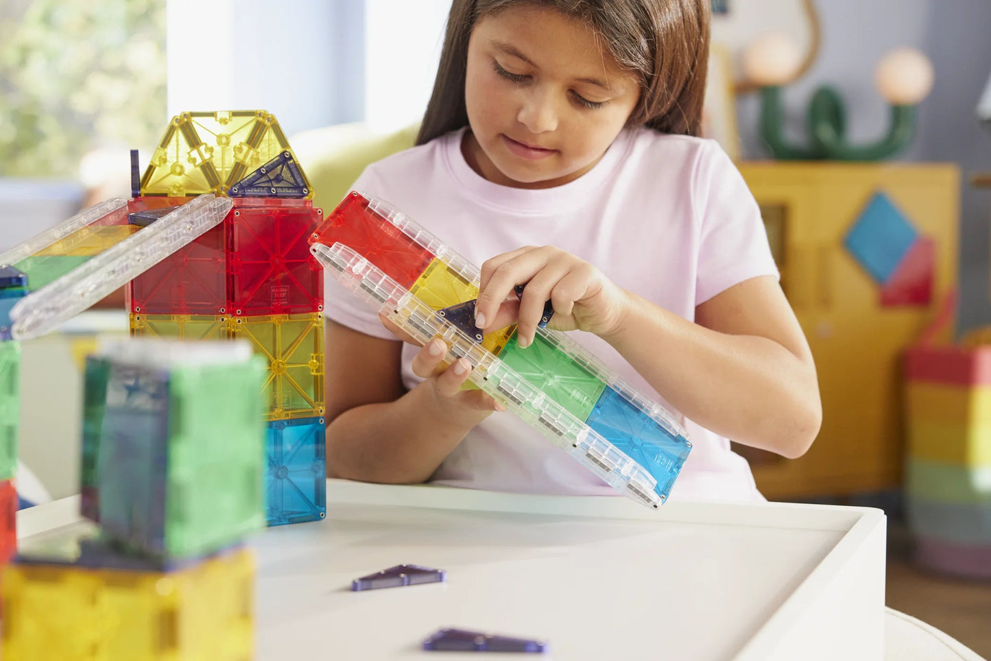 Magna - Tiles - Magna - Tiles Rail Racers Deluxe 90 - Piece Set - Playlaan