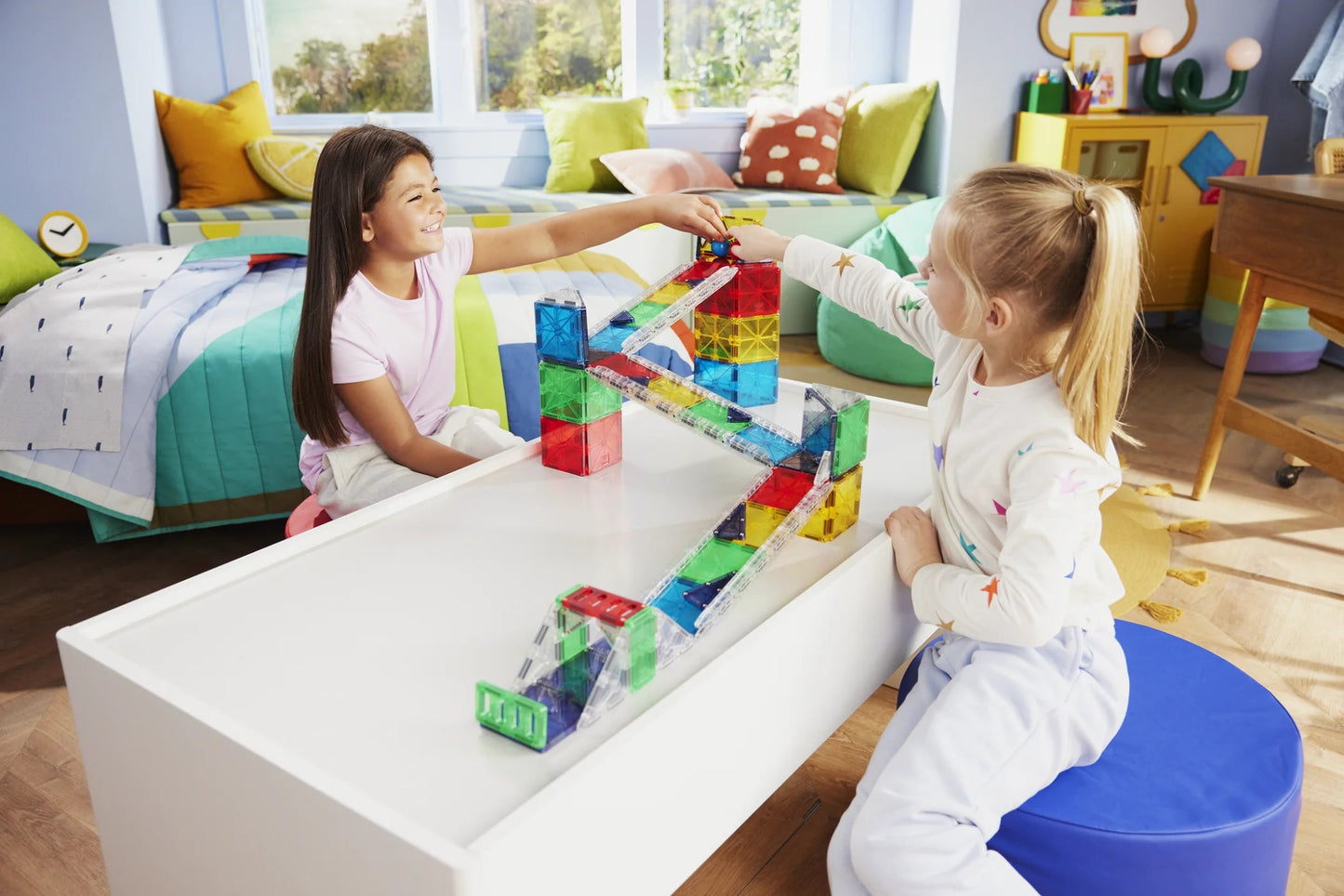 Magna - Tiles - Magna - Tiles Rail Racers Deluxe 90 - Piece Set - Playlaan