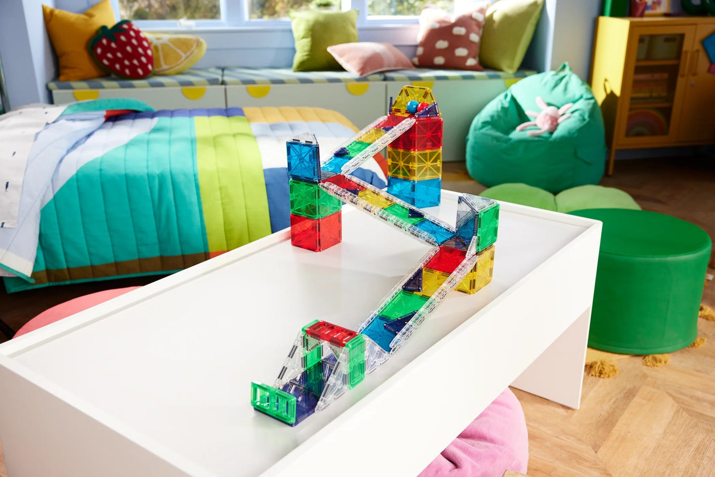 Magna - Tiles - Magna - Tiles Rail Racers Deluxe 90 - Piece Set - Playlaan