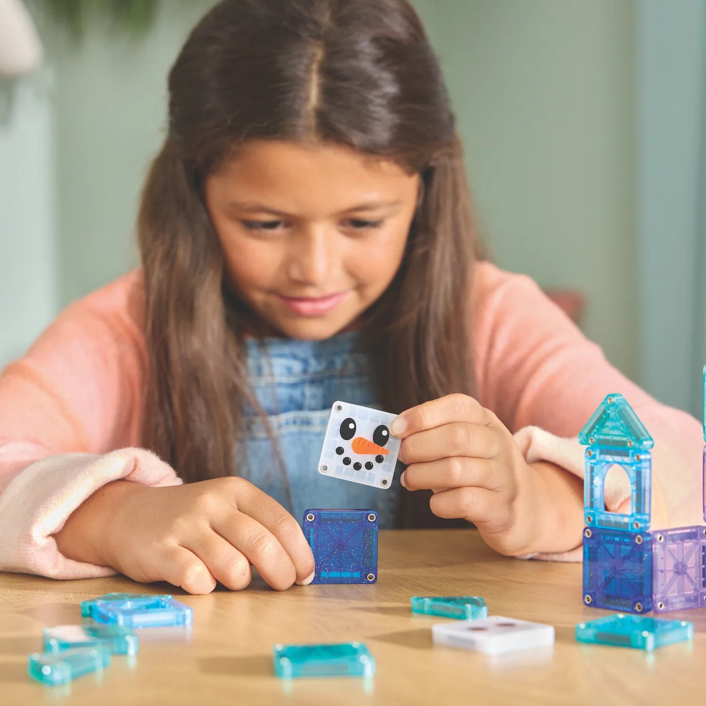 Magna - Tiles - Magna - Tiles Winter Wonder Travel set in metalen blikje 26st - Playlaan