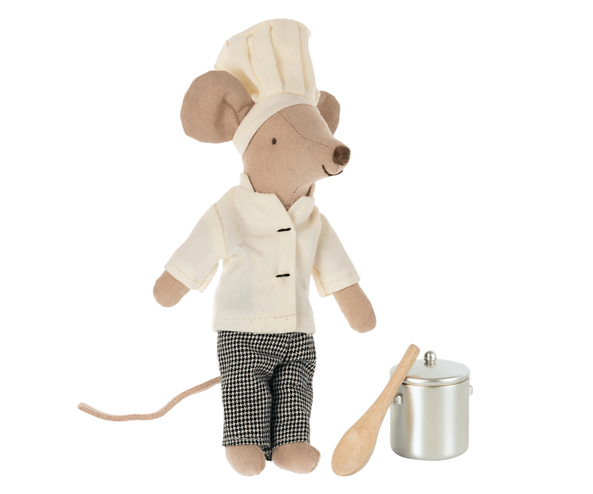Maileg - Chef - muis met soeppan en lepel - Playlaan