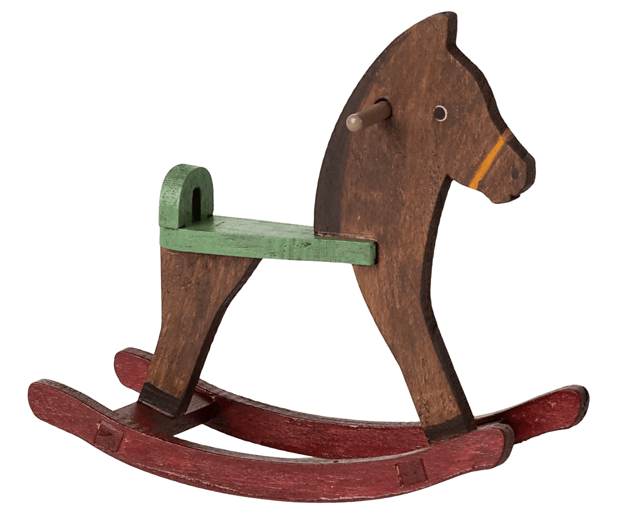 Maileg - Maileg - Hobbelpaard Muis - Donkerbruin - Playlaan