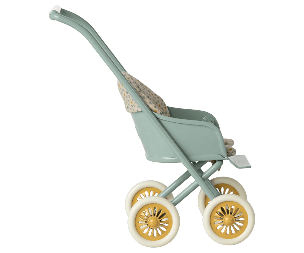 Maileg - Maileg - Kinderwagen, Micro - Mint - Playlaan
