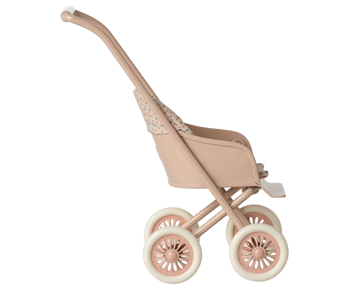 Maileg - Maileg - Kinderwagen, Micro - Poeder - Playlaan