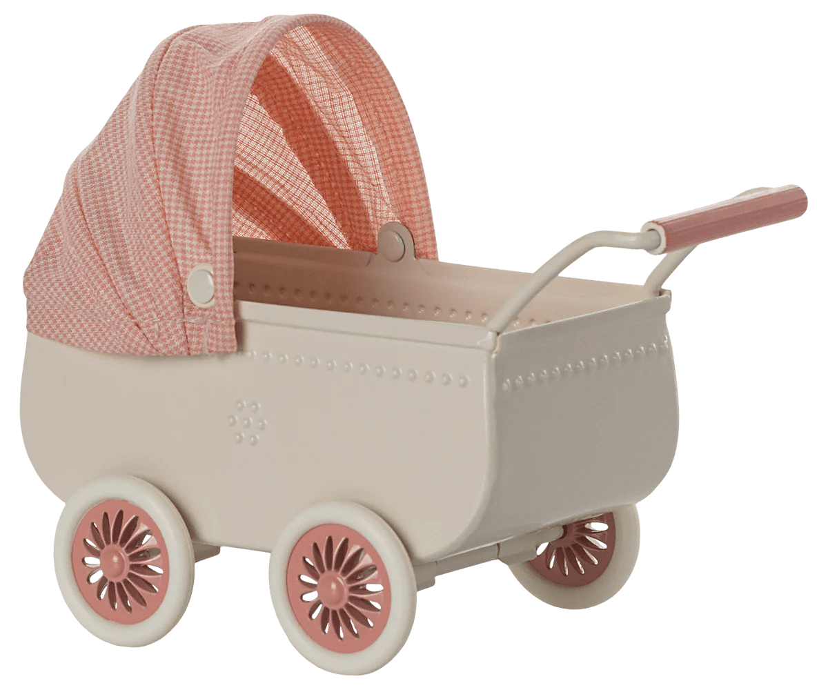 Maileg - Maileg - Kinderwagen Muis - Koraal - Playlaan