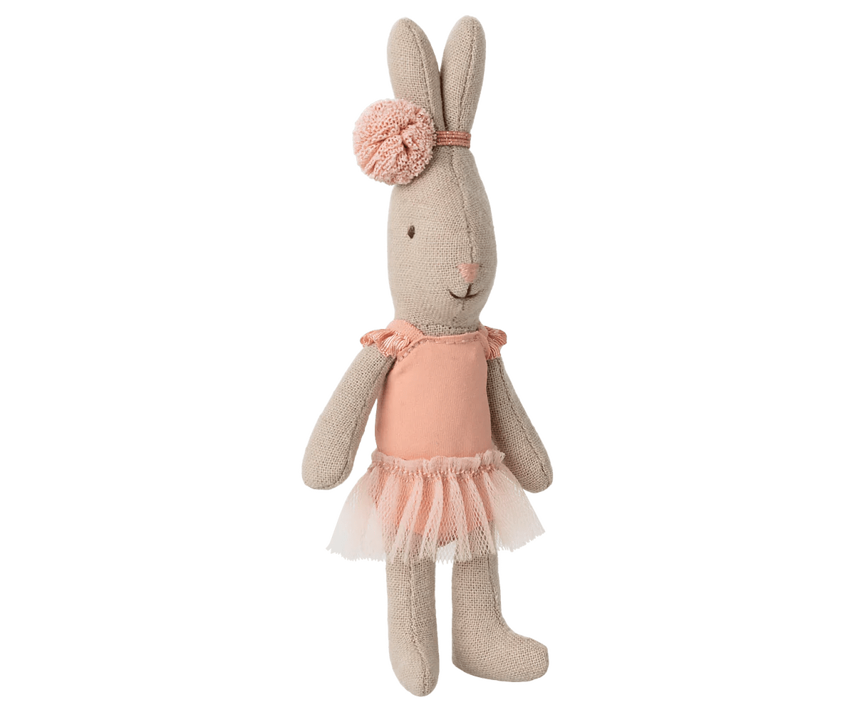 Maileg - Maileg - Konijn, Micro - Balletpakje en rokje roos - Playlaan